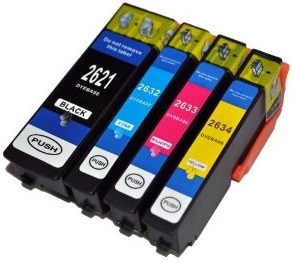 Compatible Epson 26XL a Set of 4 Ink cartridges High Capacity T2621/T2632/T2633/T2634